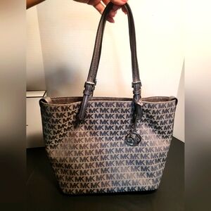 Gray Michael kors bag barely used